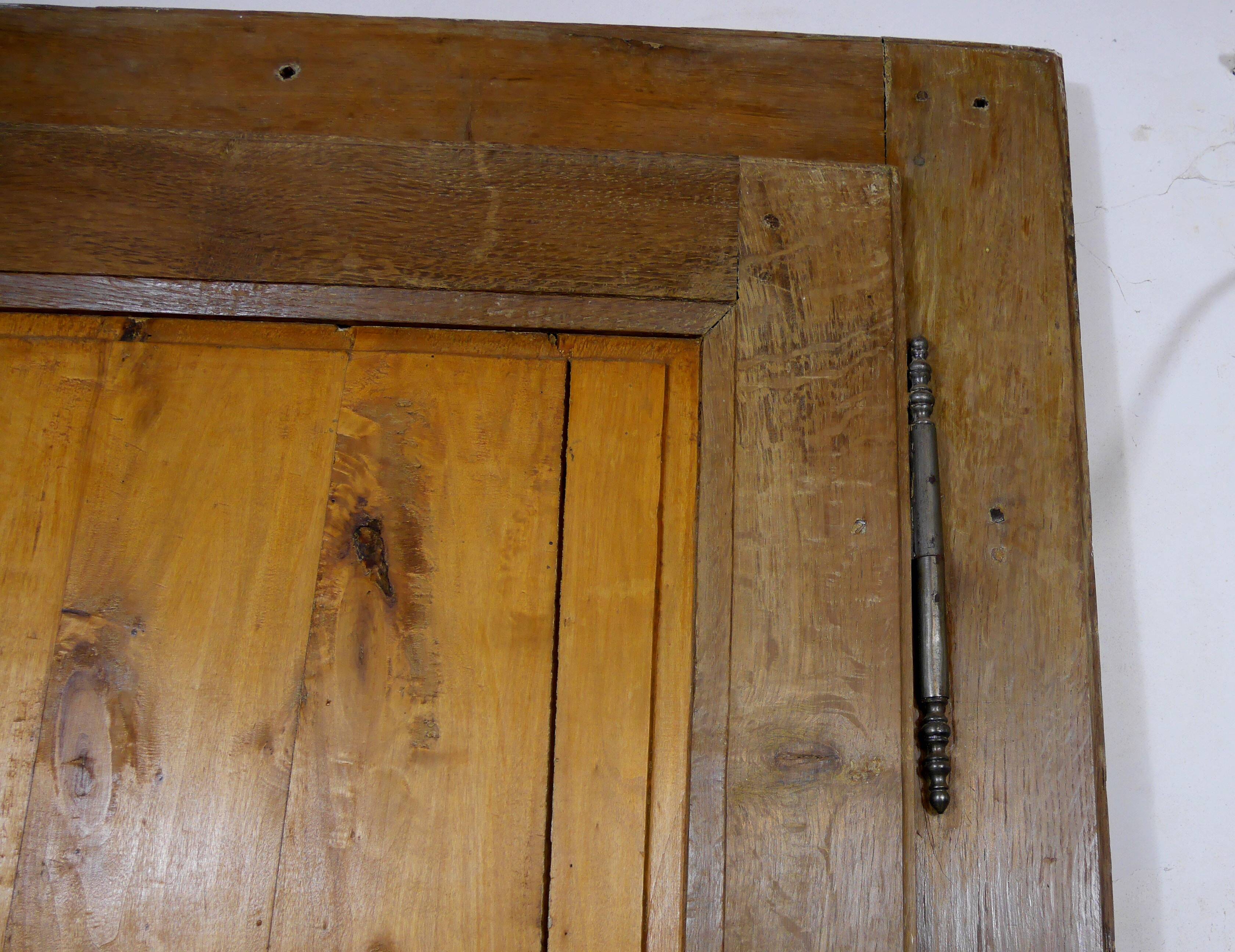 Paire de porte en bois du 18 eme siecle