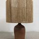 Vintage stoneware lamp and jute rope
