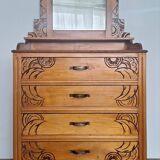 Art Deco dressing table, vintage antique furniture
