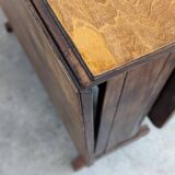 Vintage French Wood Drop Leaf Table, 1930s