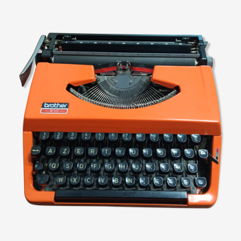 Machine à écrire brother 210 orange vintage