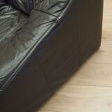 Leather armchair, Italian design, 1960s, production: Italy