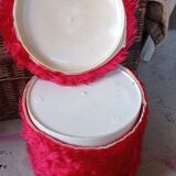 70s storage pouf