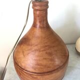 Vintage leather lamp 40 cm