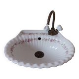 Lavabo ancien en porcelaine de France