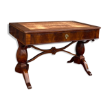 Flat mahogany desk charles X XIX th century
