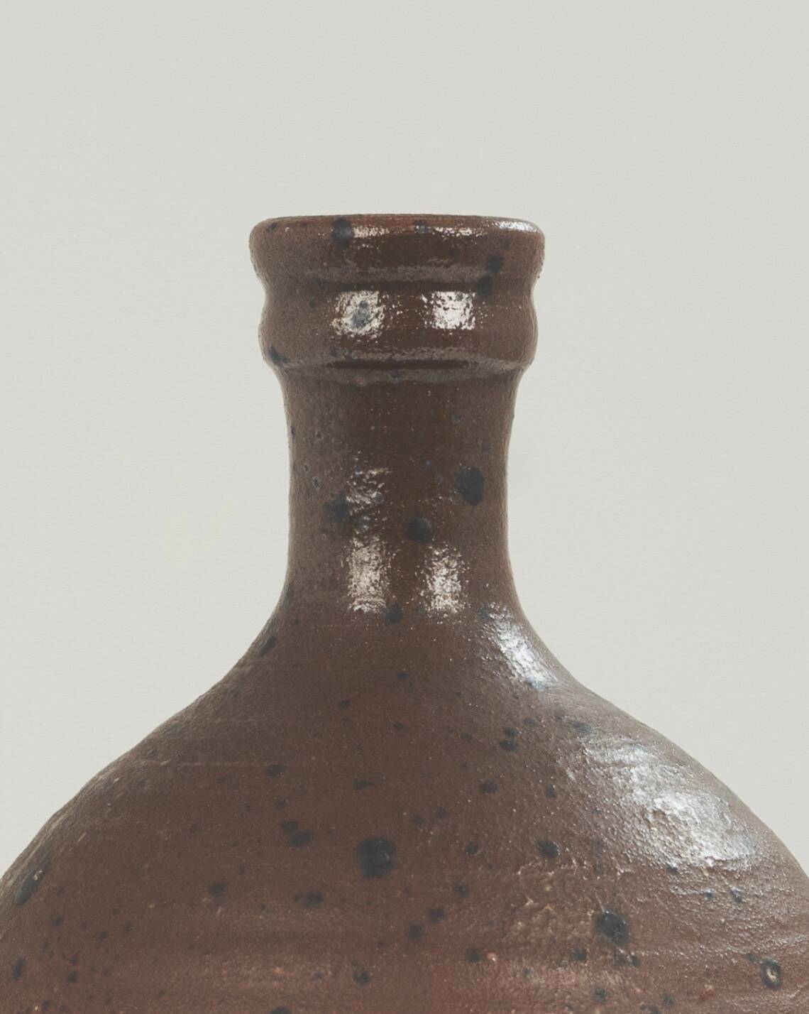 Stoneware soliflore vase by Gustave Tiffoche