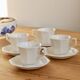 4 tasses et sous-tasses vintage Johnson Brothers motif Perle