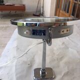 Chrome magnifying luminous mirror brand Brot 50s-60s