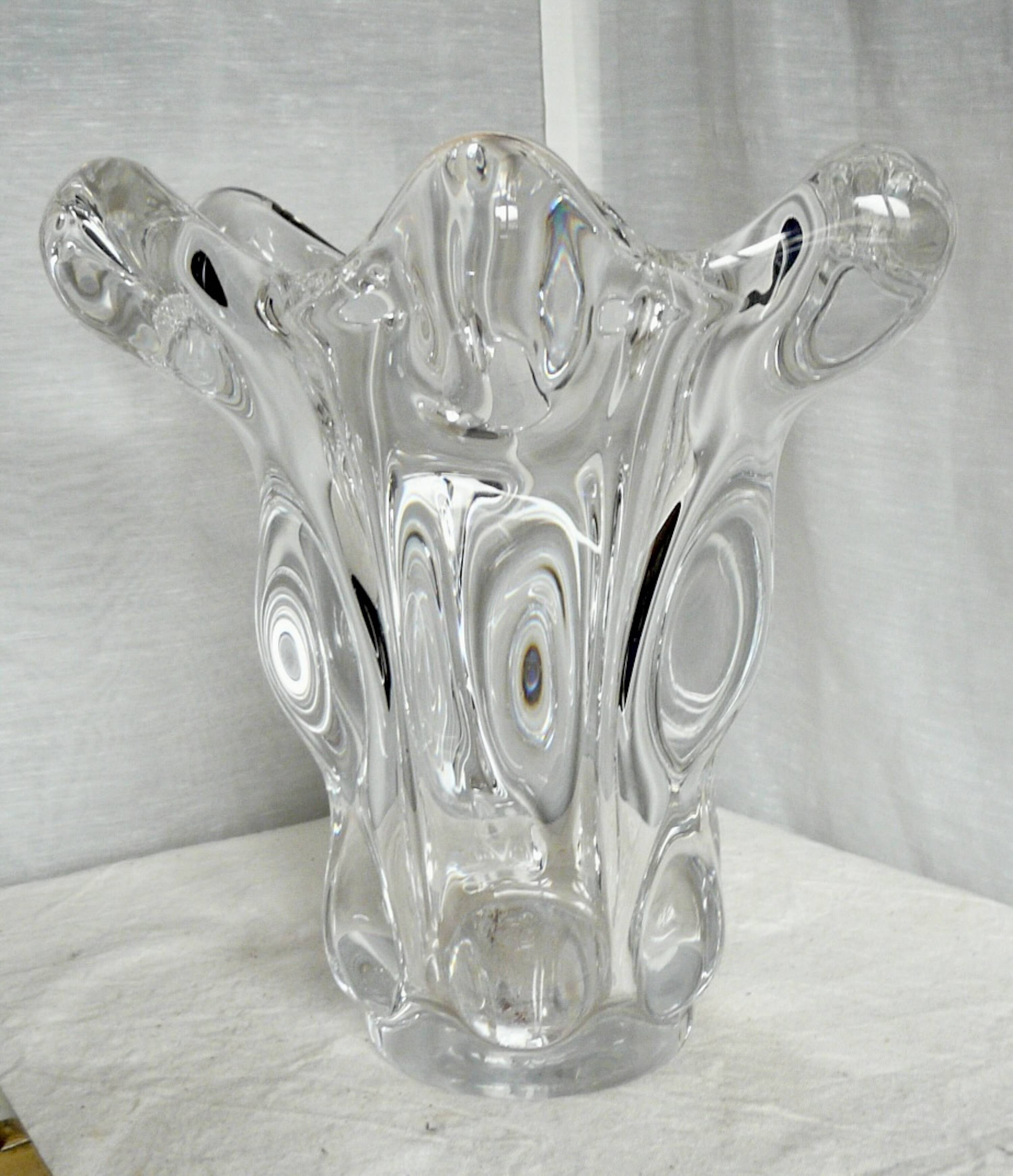 Large crystal vase Design 1950-60