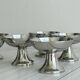 Set of 6 metal ice cream bowls