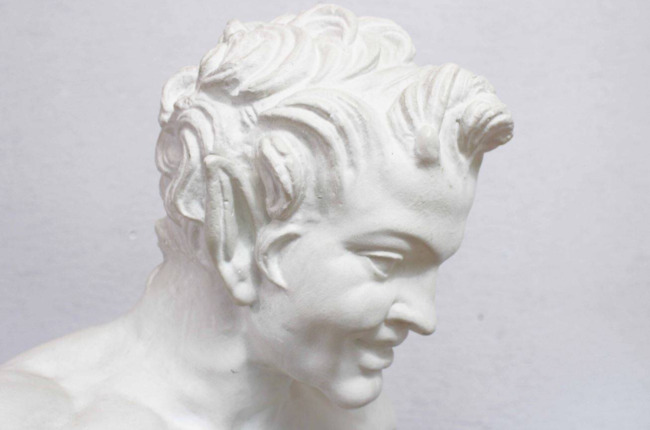 Buste de Faune en plâtre