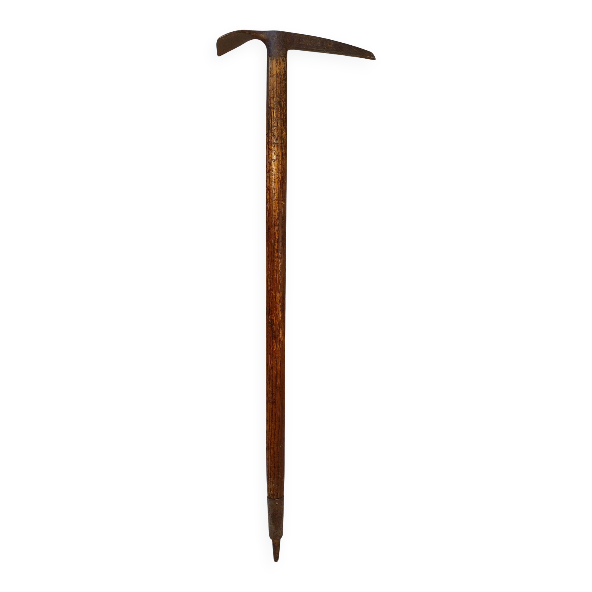 Ancien Piolet de montagne Claudius Simond Chamonix Mont-Blanc 83 cm