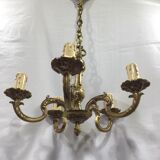 5-light bronze chandelier
