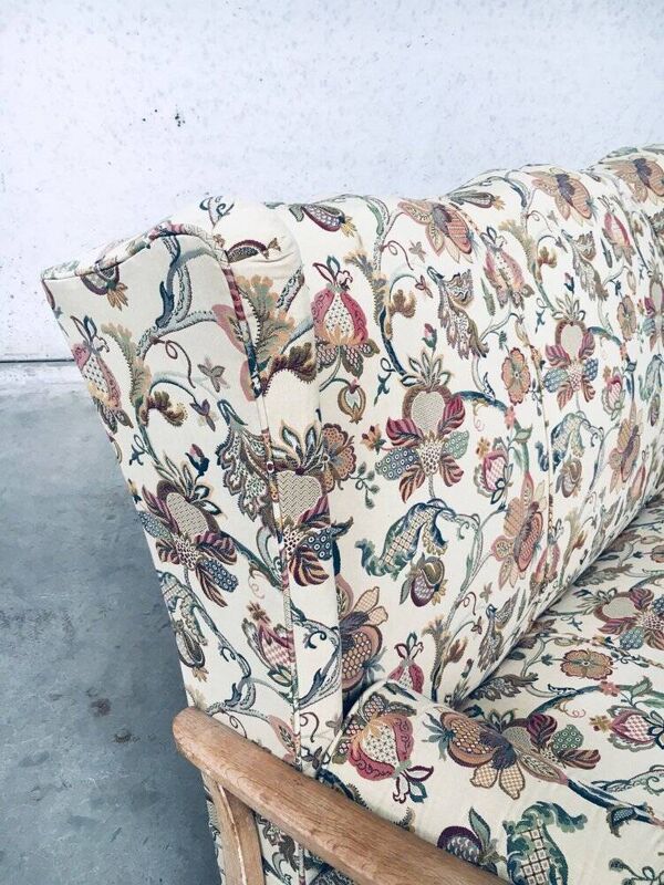 High Wing Back 3-Seater Sofa, 1900s