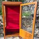 Marquetry showcase Louis XV style twentieth century