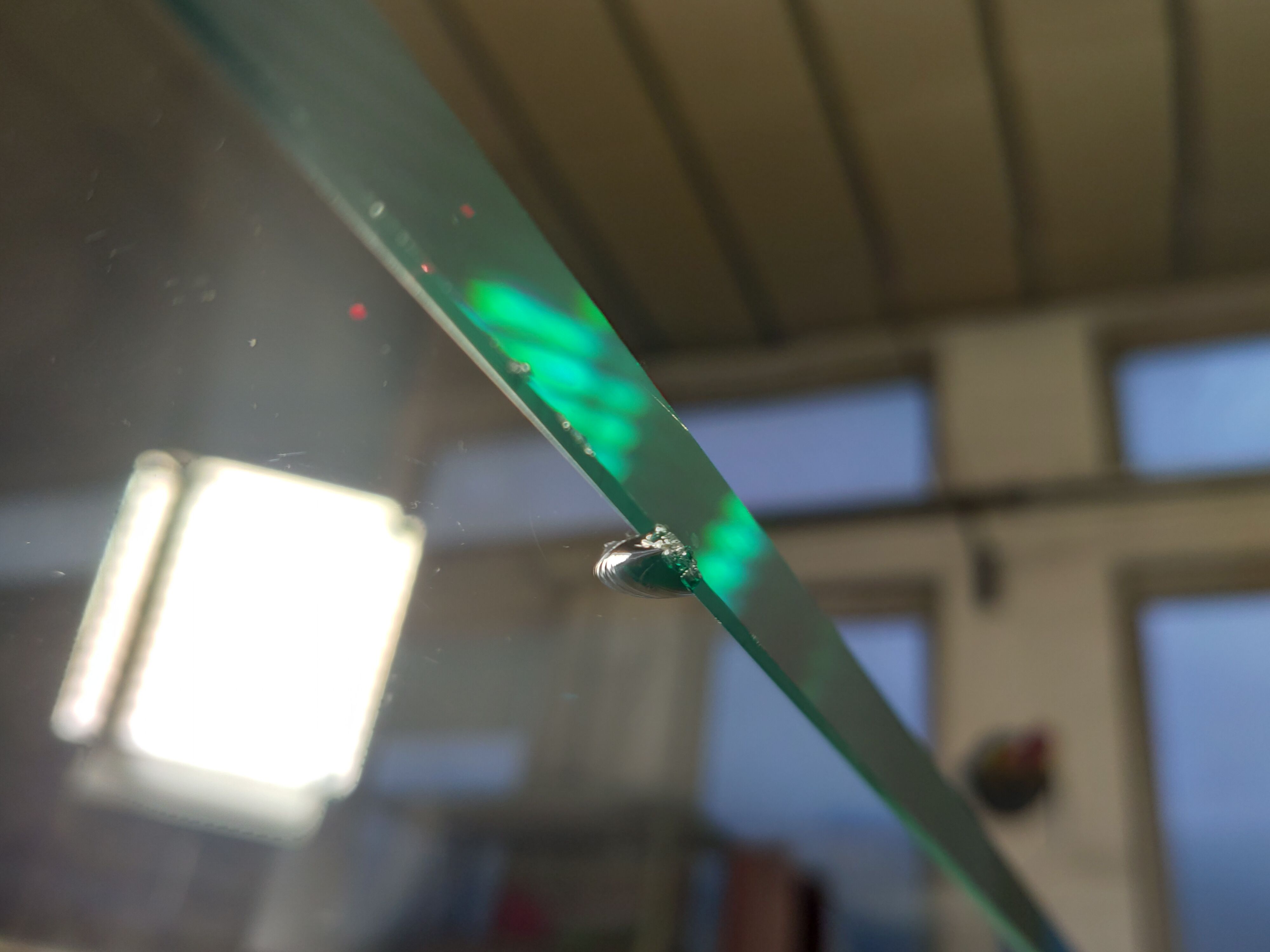 Marble and glass dining table, 80s