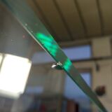 Marble and glass dining table, 80s