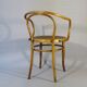 Le Corbusier b9 blond armchair, by Kohn, wooden seat 1915