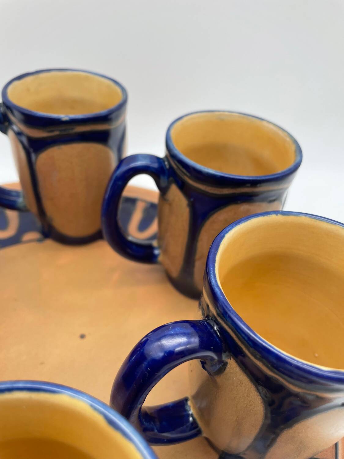 Cider service, Odetta HB Quimper, mugs and tray