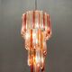 Italian Murano Glass Prism Spiral Chandelier