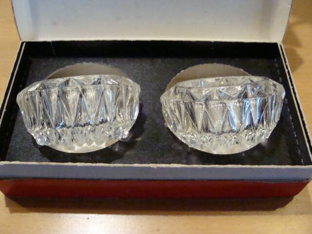 Vintage salt cellars in their box
