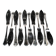 Set of 10 ercuis fish knives in silver metal, victoria spatours model