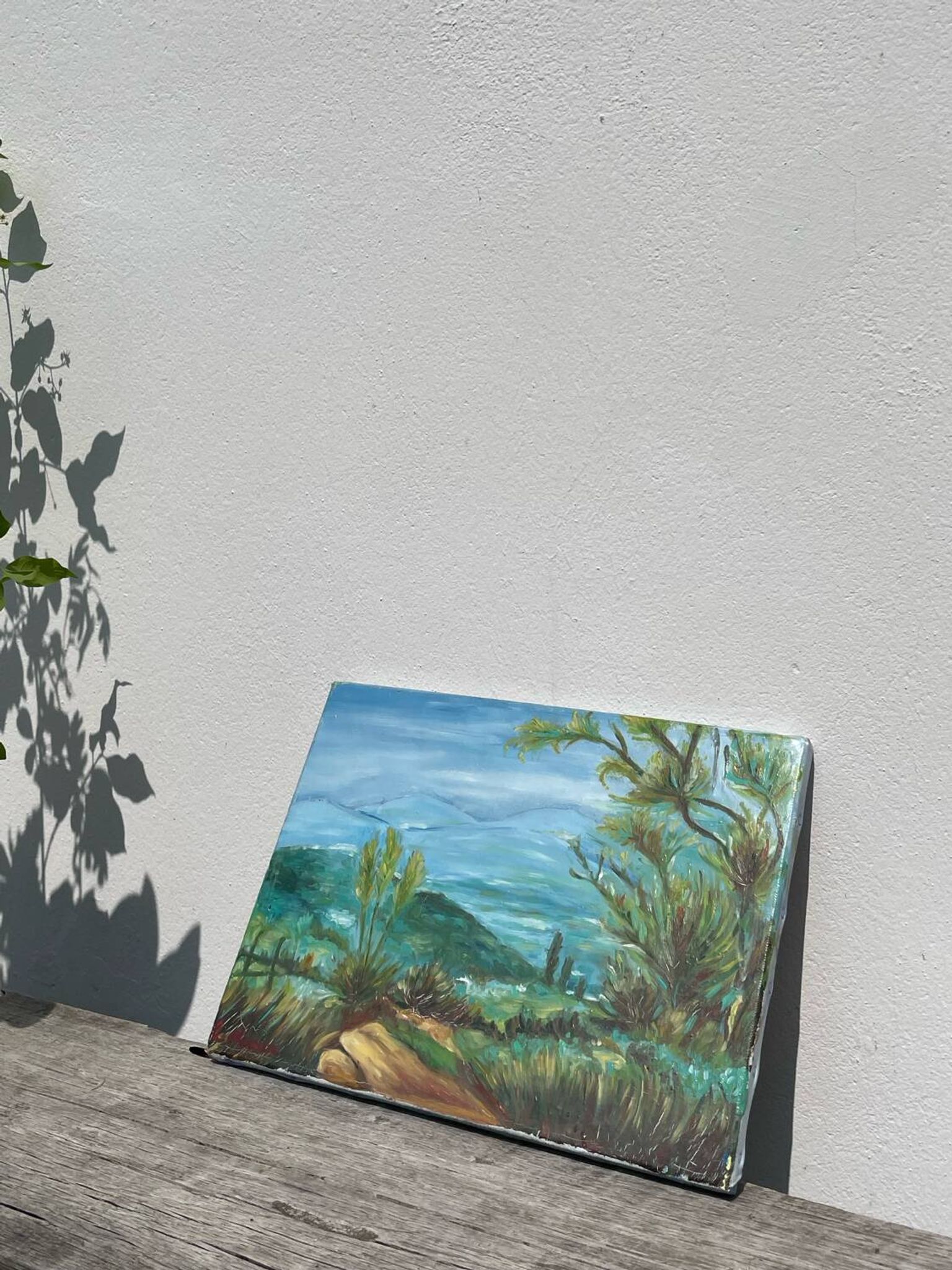 Oil on canvas landscape