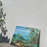 Oil on canvas landscape