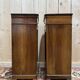 Pair of Louis Philippe style bedside tables in walnut