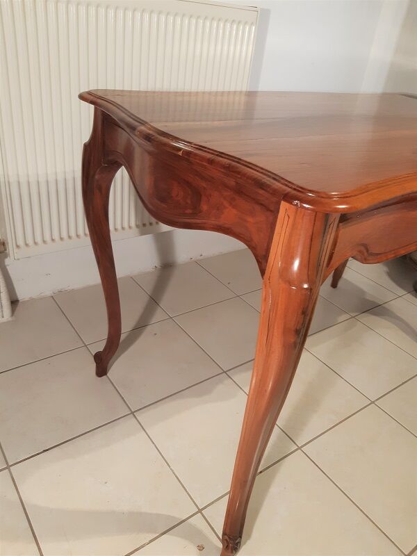 Louis XV solid walnut table
