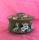 Flower pick in earthenware, early 20th century, handmade floral decoration