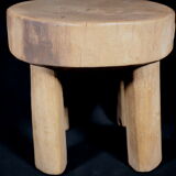 African Art Africa - Antique Wooden Stool West Africa - 21 Cms