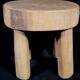 African Art Africa - Antique Wooden Stool West Africa - 21 Cms
