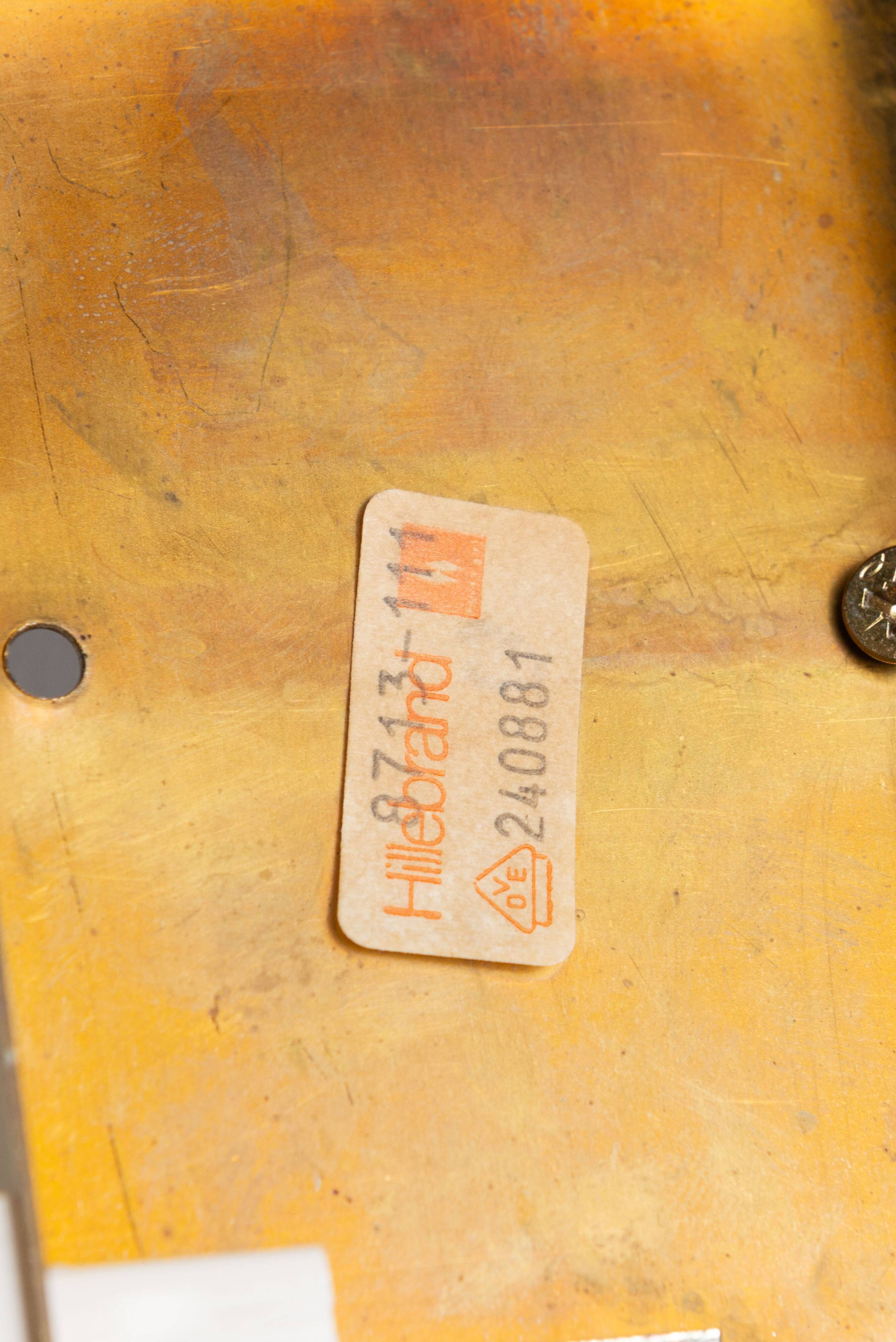 Frosted glass leaf wall lamp by Hillebrand, Germany, 1970s