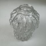 Vintage metal and glass wall light.