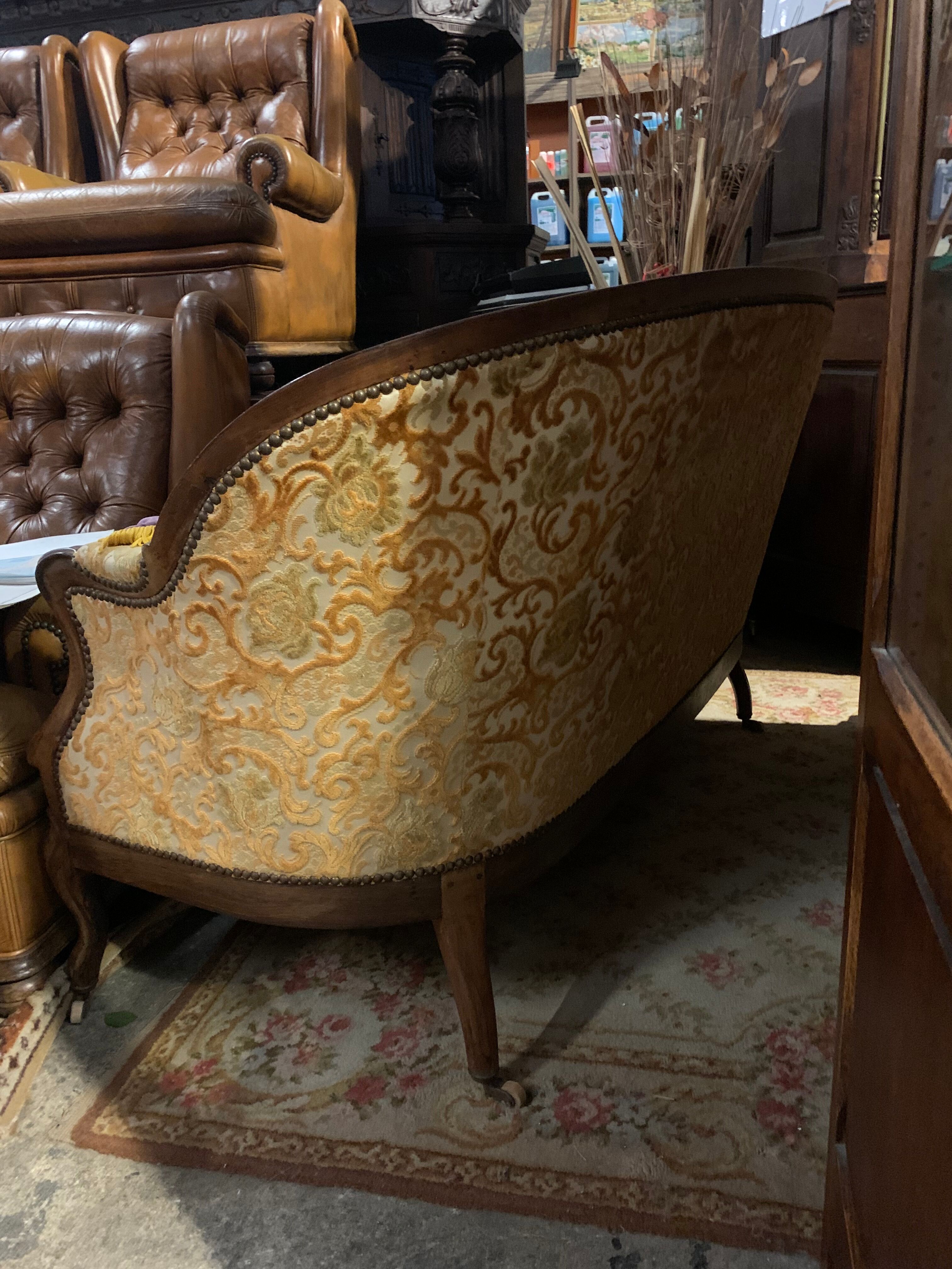 Louis XV sofa in oak