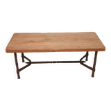 Table basse art populaire moderniste brutalist forme libre 1950 fer forgé