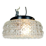 Plafonnier à 1 lumière en verre ciselé