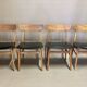 Ensemble de 4 chaises "design scandinave" 1950.