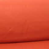 Mario Bellini Amanta modular sofa in orange leather for C&B Italy, 1960s