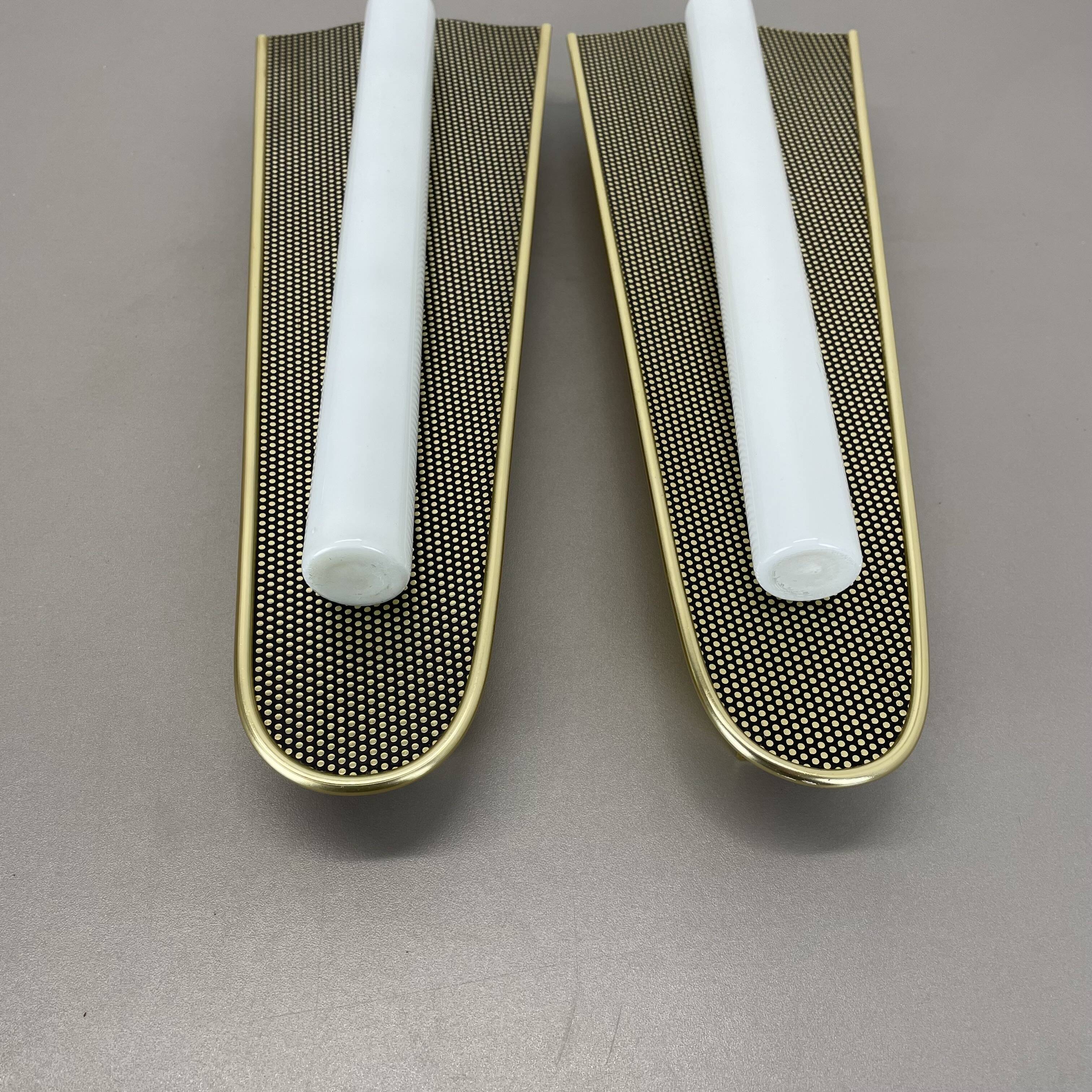 set of 2 large 37cm "honeycomb" theatre Wall Light elements, Germany, 1950
