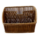 Porte-revue rotin vintage