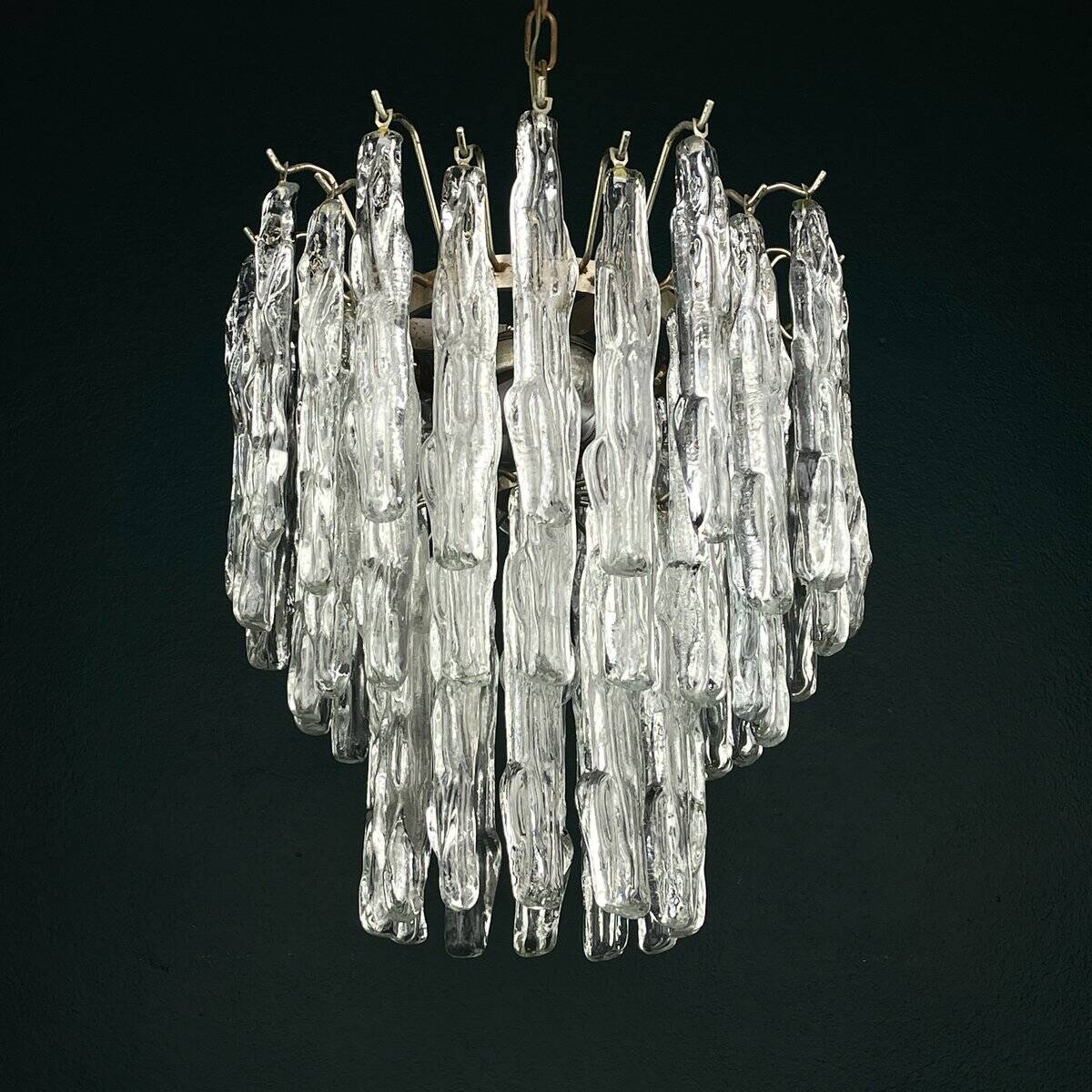 Murano glass chandelier attributed to J. Kalmar, Austria, 1960s.