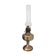 Old oil lamp on pink copper stand