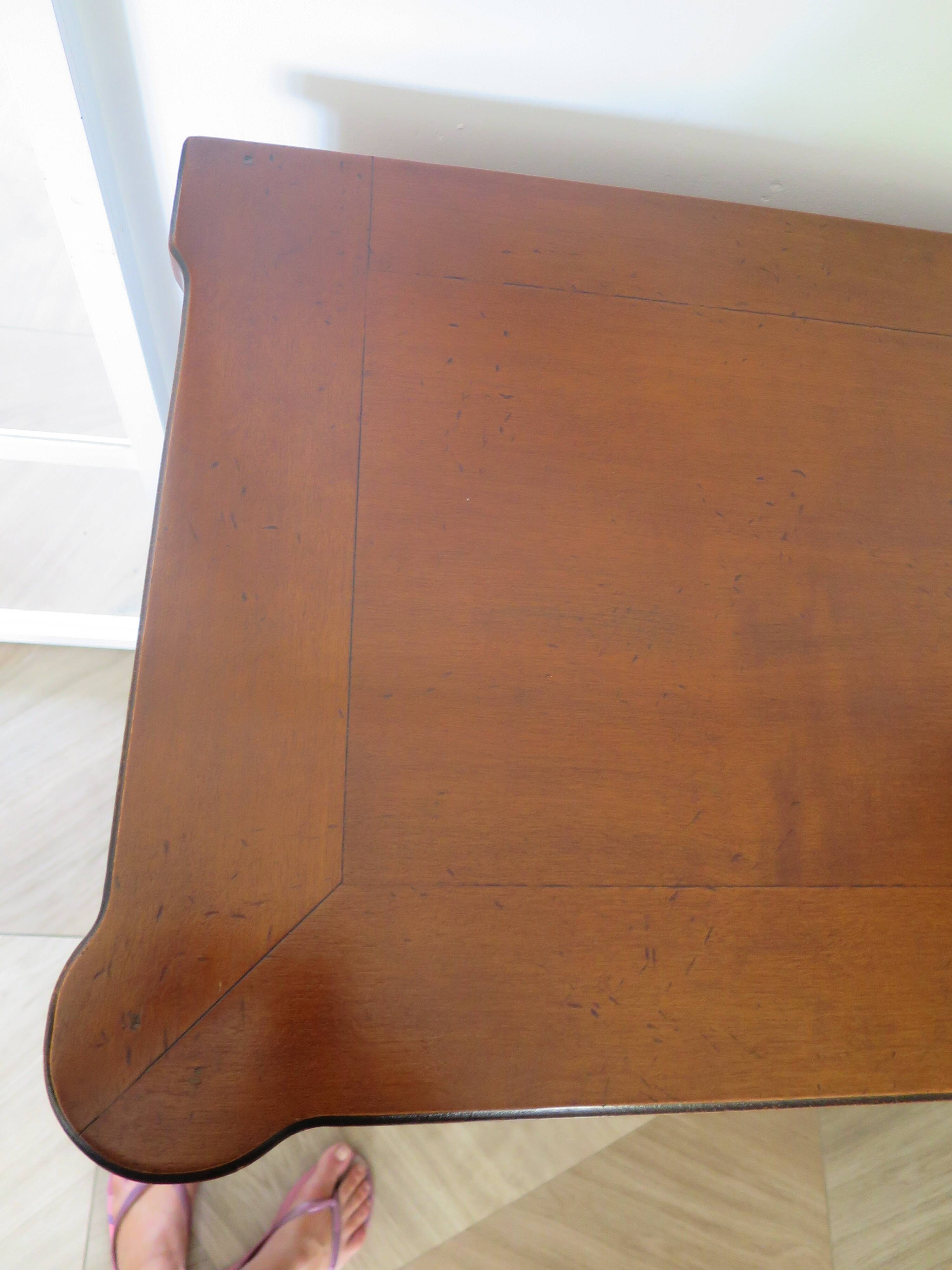 Louis XVI-style sideboard - 1 drawer - fluted legs - mahogany - solid wood