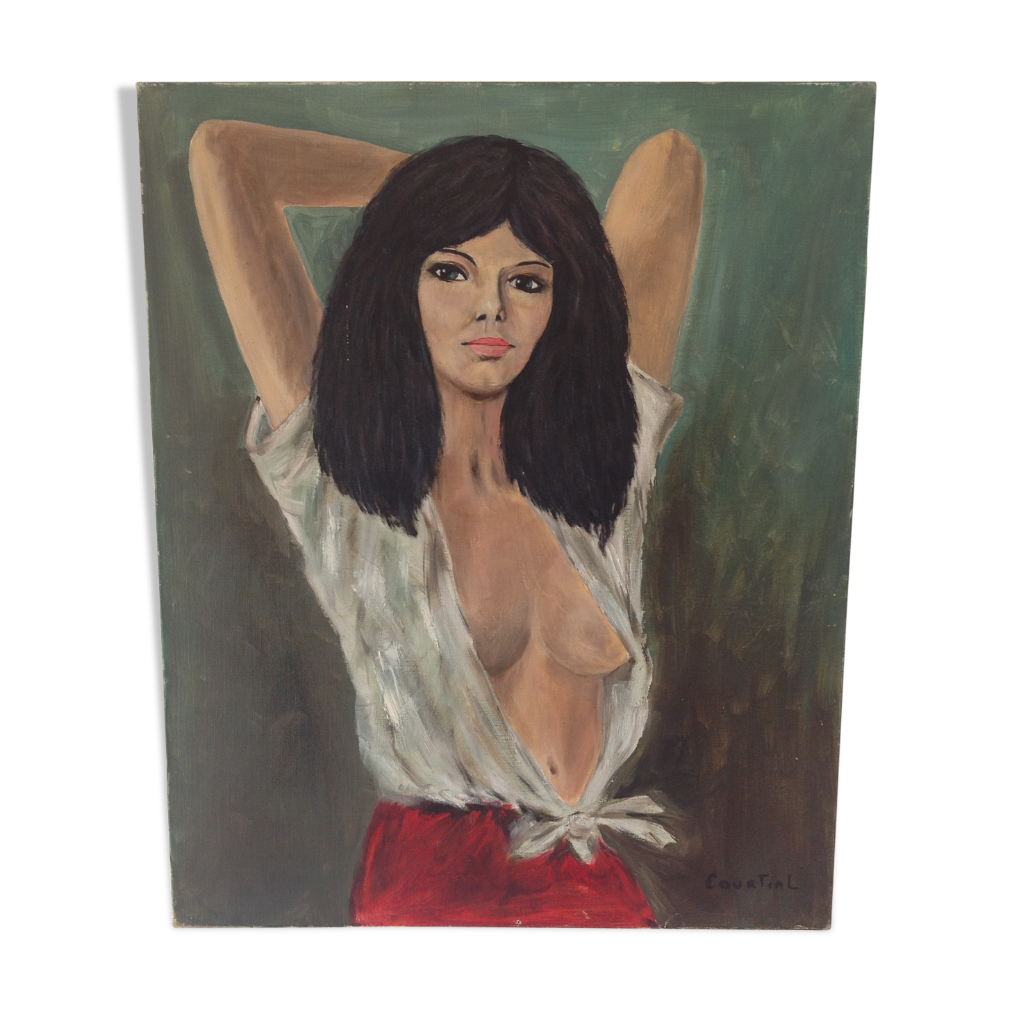 Oil on canvas woman