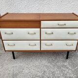 COMMODE COIFFEUSE VINTAGE ROGER LANDAULT