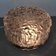 Round ceiling light or wall light in molded glass from the 70s