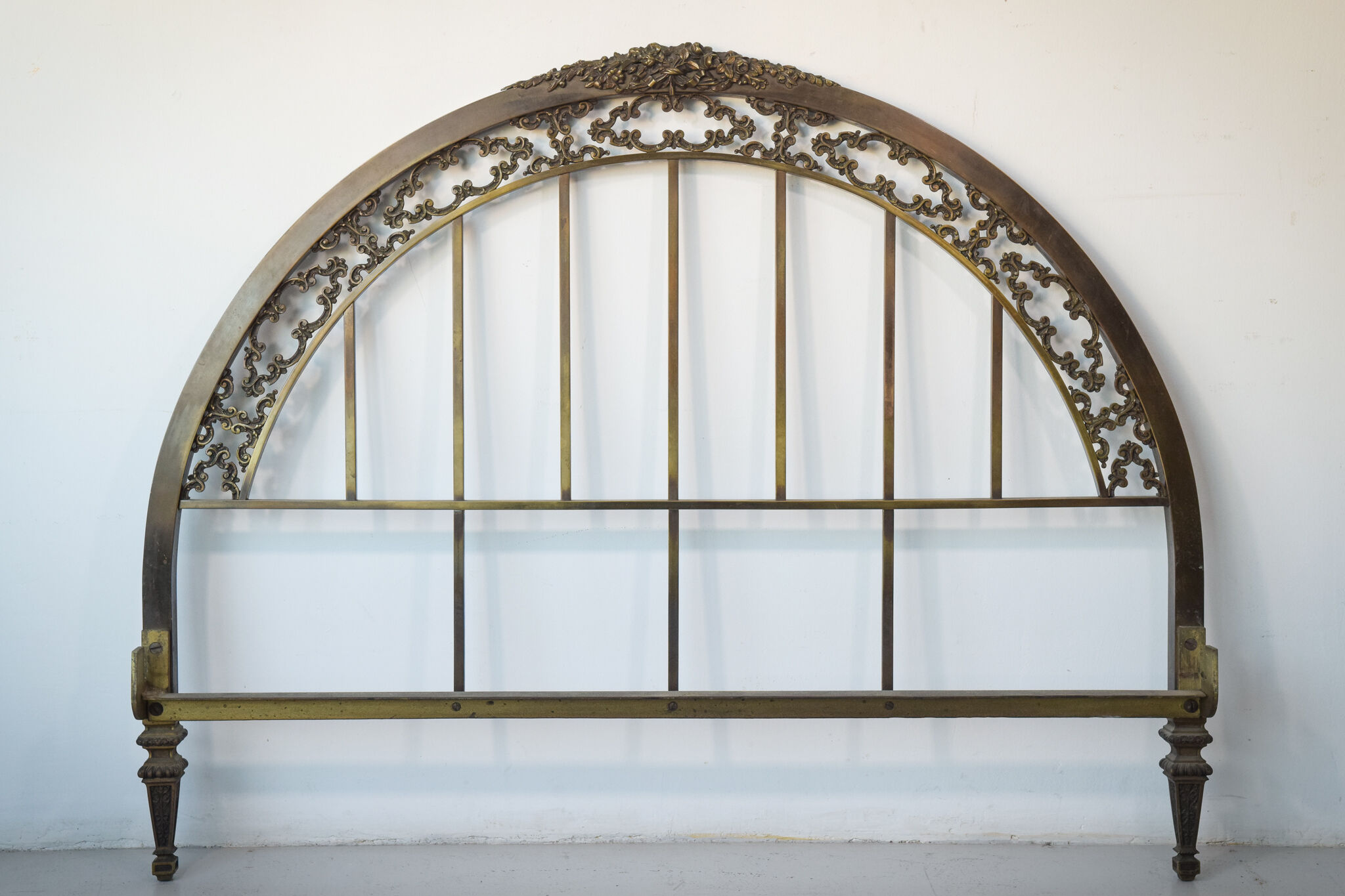 Exceptional decorative brass bed frame